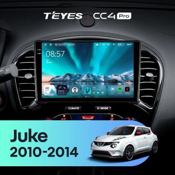 Teyes CC4 Pro (Экран 9,5") на Android 13, 8-ядер, 8ГБ-128ГБ, SIM-слот — на Nissan Juke