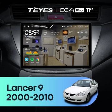 Teyes CC4 Pro (Экран 11") на Android 13, 8-ядер, 12ГБ-256ГБ, SIM-слот — на Mitsubishi Lancer