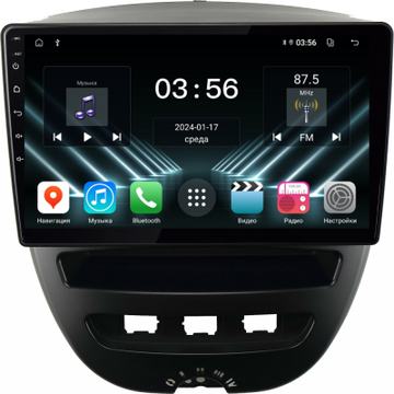 FarCar на Android (DX3072M) (CarPlay) — на Peugeot 107