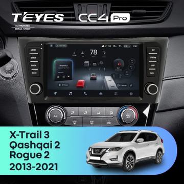 Teyes CC4 Pro (Экран 9,5") на Android 13, 8-ядер, 8ГБ-128ГБ, SIM-слот — на Nissan Rogue